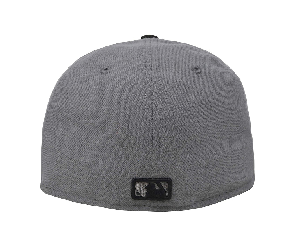 New Era 59Fifty Hat New York Yankees MLB Basic Storm Gray/Black Fitted Cap (7 3/4)