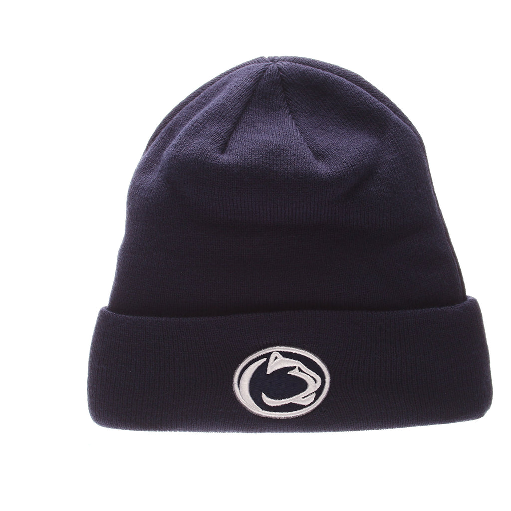 NCAA Zephyr Penn State Nittany Lions Mens Cuff Knit Beanie, Adjustable, Team Color
