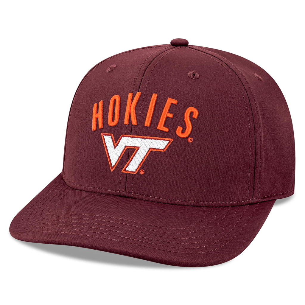 Legacy NCAA Officially Licensed Baseball Hat, Virginia Tech Hokies, Lightweight Cap for Men & Women, Back Nine Adjustable (B9A), Maroon, One Size Fits Most, Adjustable Closure