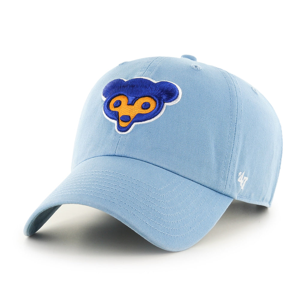 47 MLB Chicago Cubs Cooperstown Clean Up Adjustable Hat, One Size, Columbia Logo