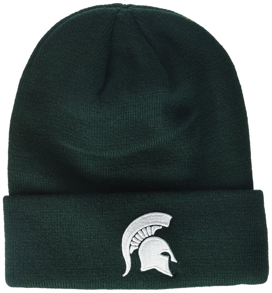 NCAA Zephyr Michigan State Spartans Mens Cuff Knit Beanie, Adjustable, Team Color