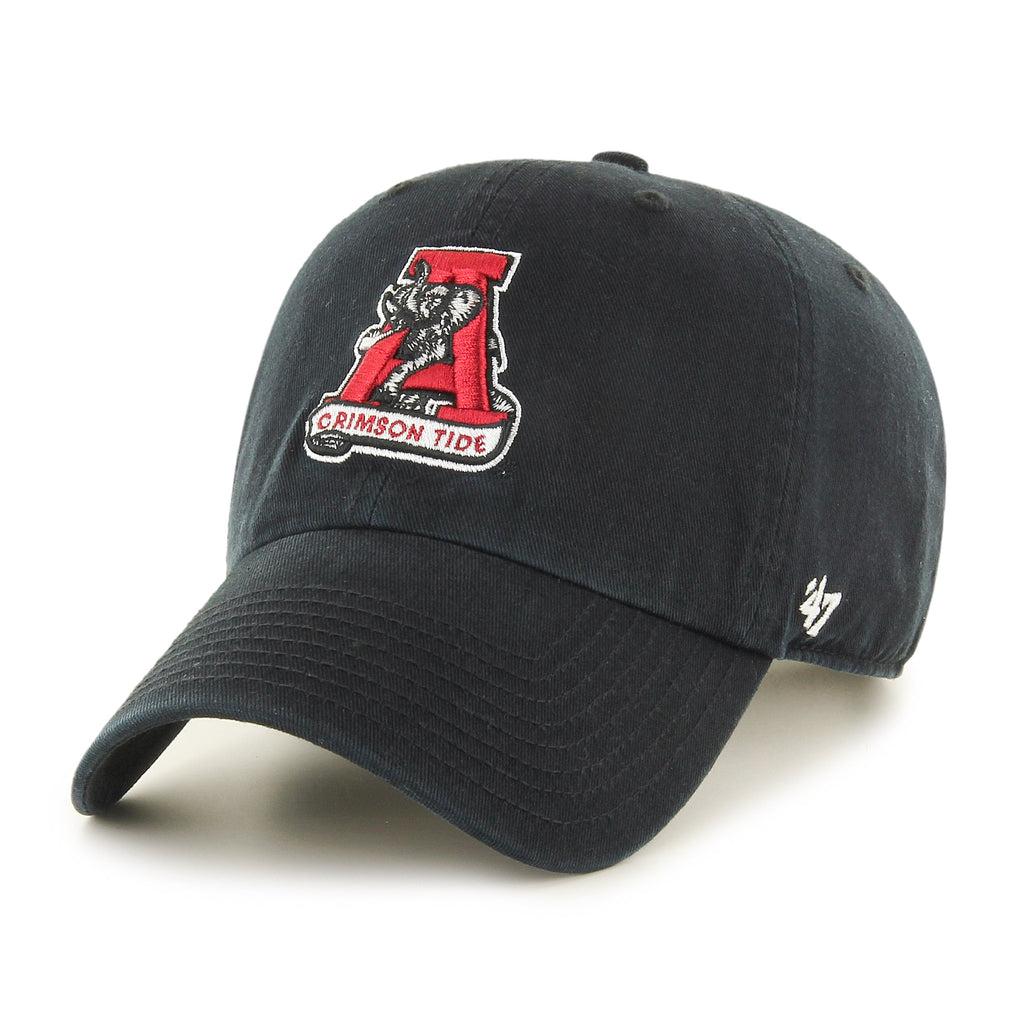 NCAA Alabama Crimson Tide Clean Up Adjustable Hat, One Size, Black