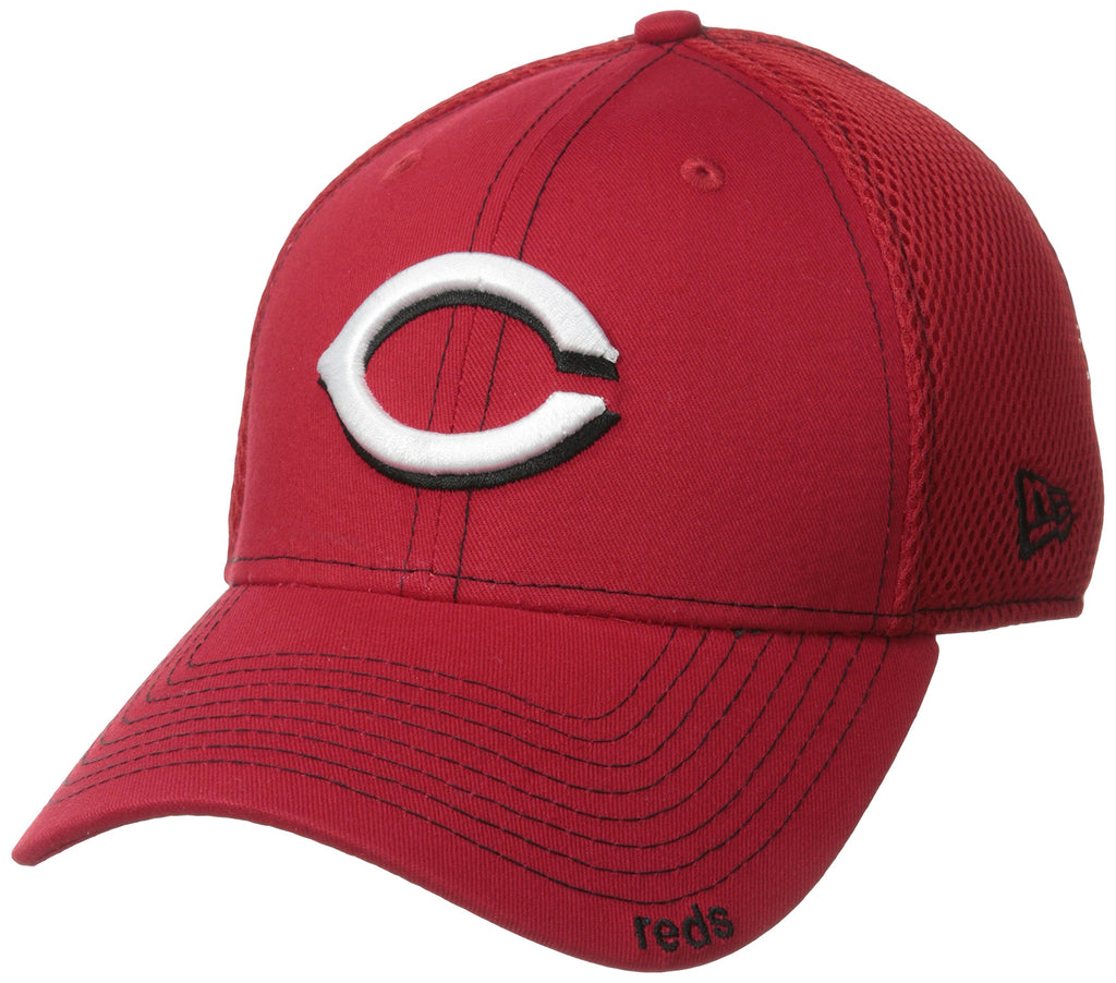 MLB Cincinnati Reds Neo Fitted Baseball Cap, Scarlet, Medium/Large