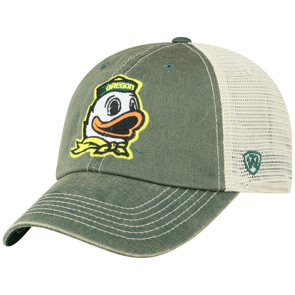 Top of the World Oregon Ducks Men's Adjustable Vintage Team Icon hat, Adjustable