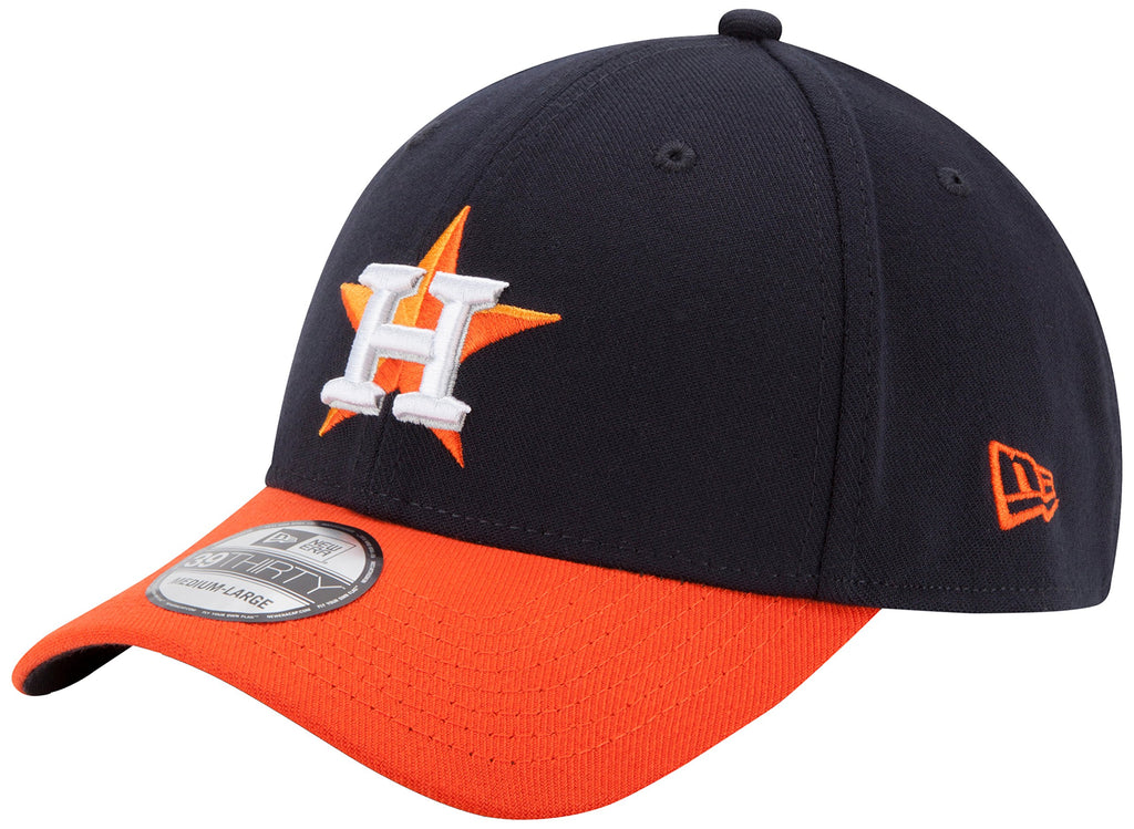 New Era MLB Houston Astros Team Classic Road 39Thirty Stretch Fit Cap, Blue, Medium/Large