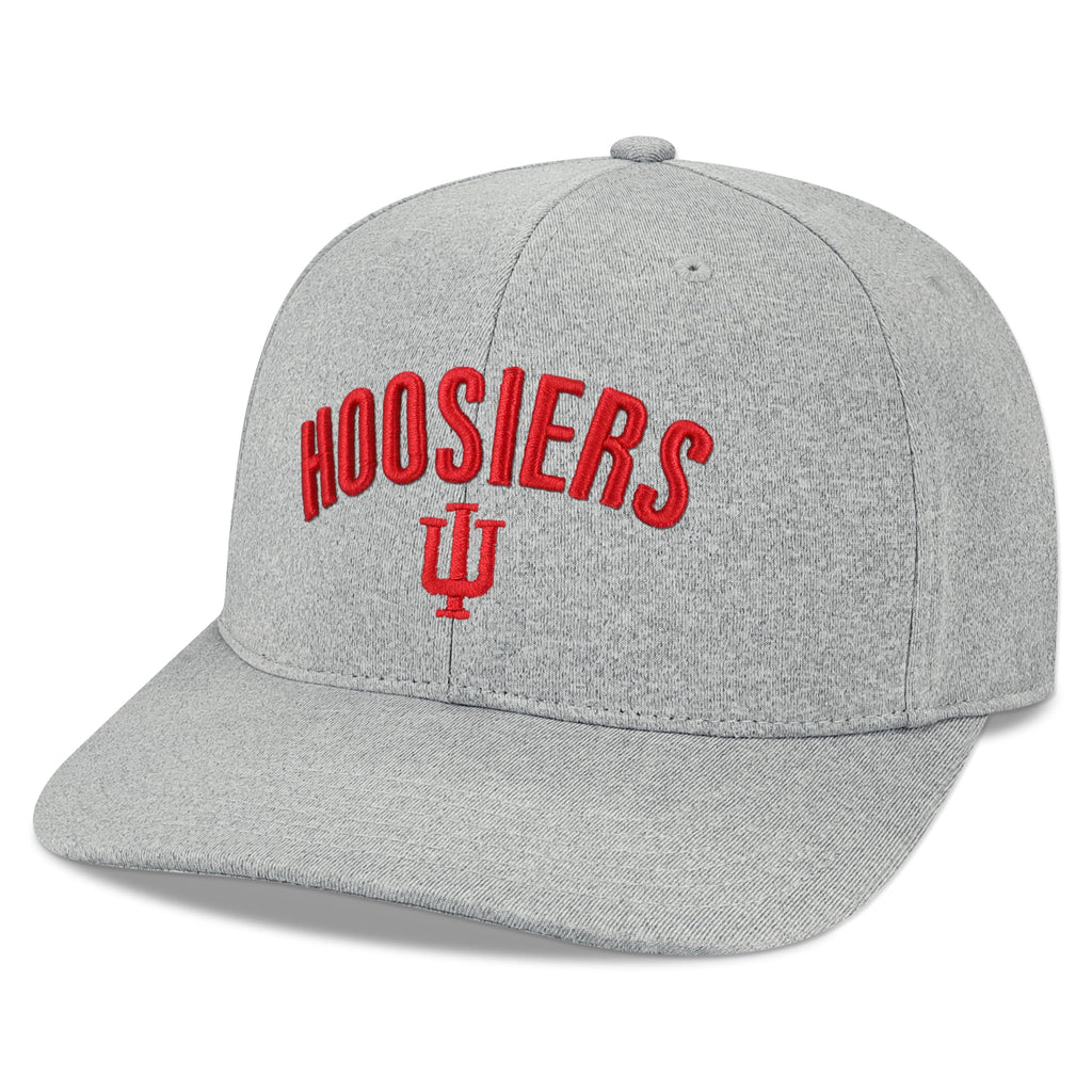 Legacy NCAA Officially Licensed Baseball Hat, Indiana Hoosiers, Lightweight Cap for Men & Women, Back Nine Adjustable (B9A), Heather Grey, One Size Fits Most, Adjustable Closure