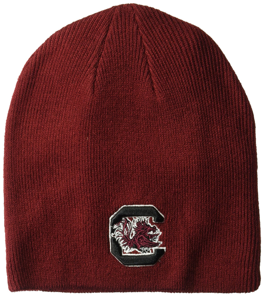 NCAA Zephyr South Carolina Fighting Gamecocks Mens Edge Knit Beanie, Adjustable, Team Color