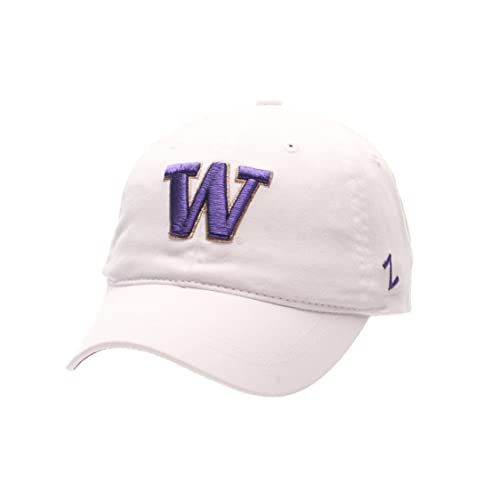 Zephyr Washington Huskies Women's White Tomboy Scholarship Cap - NCAA, Ladies Adjustable Baseball Hat