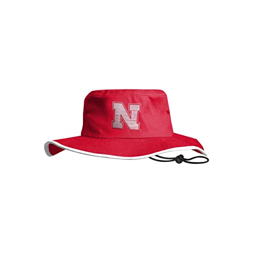 FOCO Nebraska Cornhuskers NCAA Solid Boonie Hat
