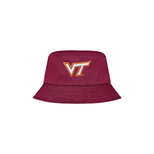 FOCO Virginia Tech Hokies NCAA Solid Bucket Hat