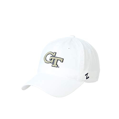 Zephyr NCAA Georgia Tech Mens Adjustable Scholarship Hat White, Georgia Tech White, Adjustable