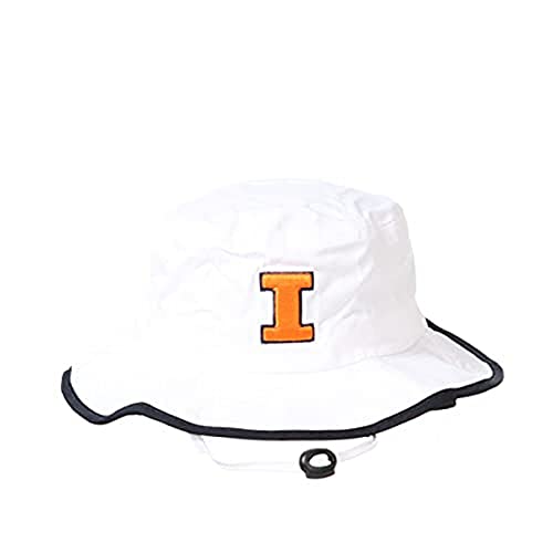 Zephyr Men's Bucket Hat Pontoon Trim, White, Large