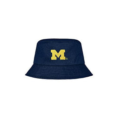 Michigan Wolverines NCAA Solid Blue Bucket Hat by FOCO – Campus Hats