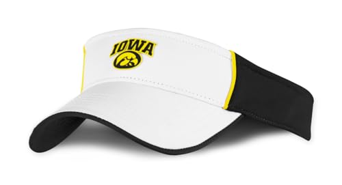 Univeristy of Iowa Hawkeyes Golf Visor Sport Sun Hats Adjustable Baseball Cap Cotton Ball Caps for Women and Men (Iowa-VS-3)