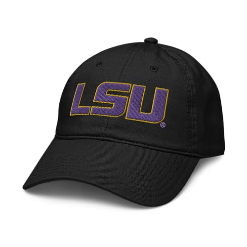 Elite Authentics LSU Tigers Title Officially Licensed Adjustable Baseball Hat, Black, One Size