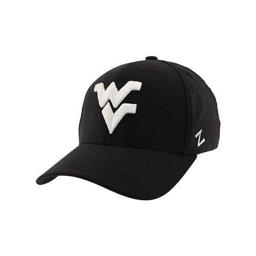 Zephyr Standard NCAA Officially Licensed Hat Fitted Hype Black, Medium