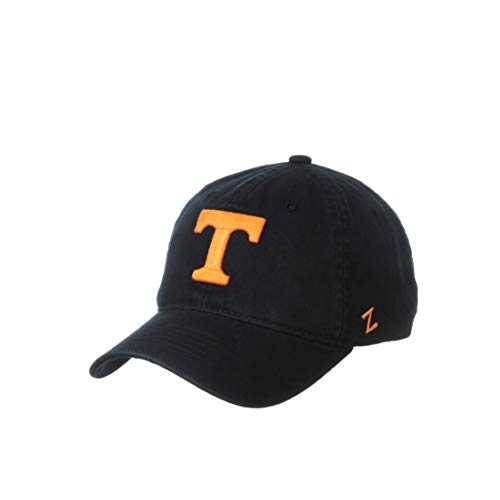 Zephyr NCAA Tennessee Volunteers Mens Adjustable Scholarship Hat Black, Tennessee Volunteers Black, Adjustable