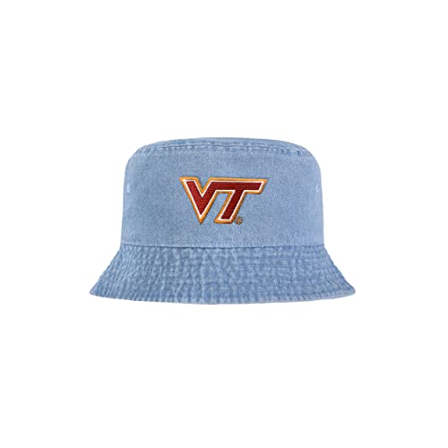 FOCO Virginia Tech Hokies NCAA Denim Bucket Hat