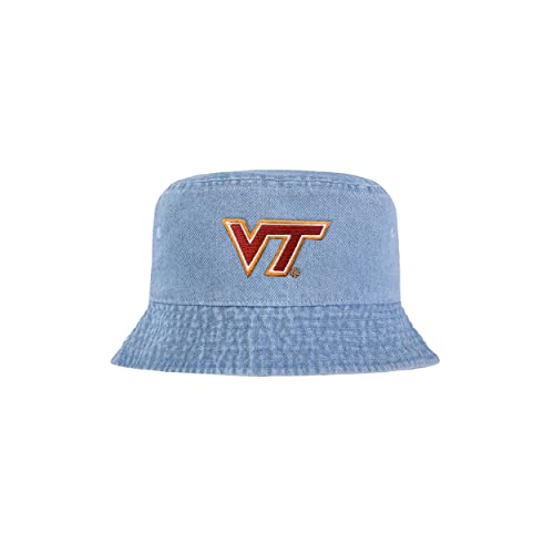FOCO Virginia Tech Hokies NCAA Denim Bucket Hat