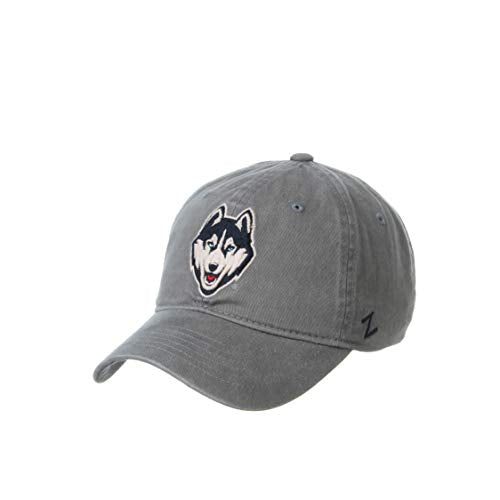 NCAA Connecticut Huskies Mens Adjustable Scholarship Hat Charcoal, Connecticut Huskies Charcoal, Adjustable, One size