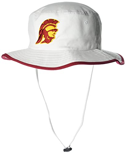 Zephyr Men's Bucket Hat Pontoon Trim, White, Large
