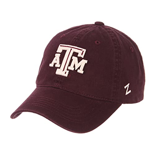 NCAA Zephyr Texas A&M Aggies Mens Scholarship Relaxed Hat, Adjustable, Team Color