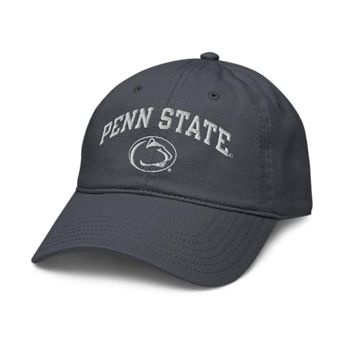 Elite Authentics Penn State Nittany Lions Arch Officially Licensed Adjustable Baseball Hat, Navy Blue, One Size