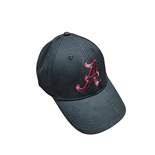 Alabama Crimson Tide Logo Cap Adjustable Hat (Black)