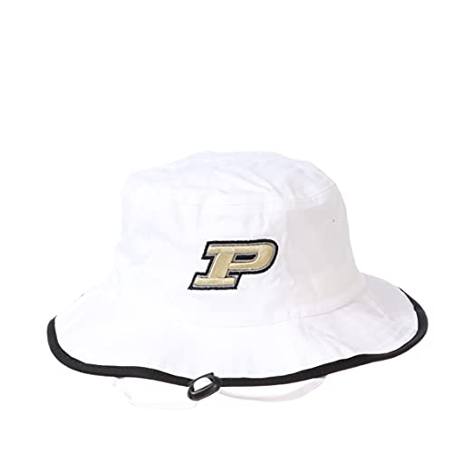 Zephyr Men's Bucket Hat Pontoon Trim, White, Large