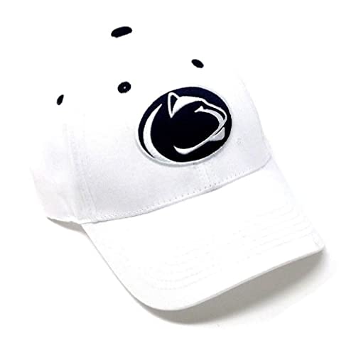 White Penn State University Nittany Lions Logo MVP Adjustable Curved Bill Hat