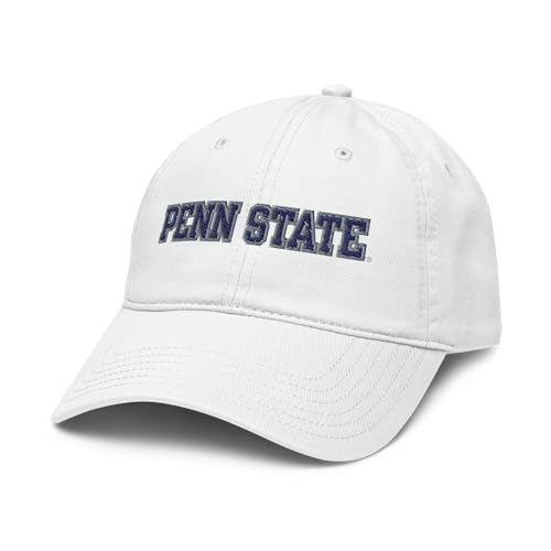 Elite Authentics Penn State Nittany Lions Title White Officially Licensed Adjustable Baseball Hat, One Size