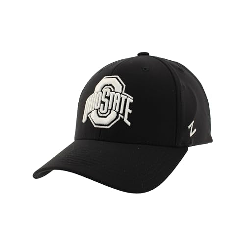 Zephyr Standard NCAA Officially Licensed Hat Fitted Hype Black, Large