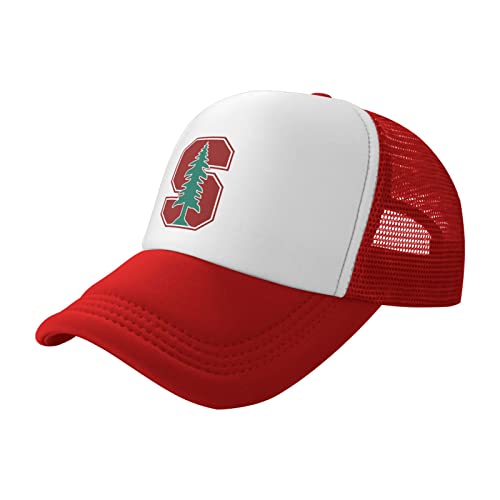 Stanford University Men - Mesh Baseball Trucker Hat Adjustable Outdoor Headwear Mesh Back Trucker Hat