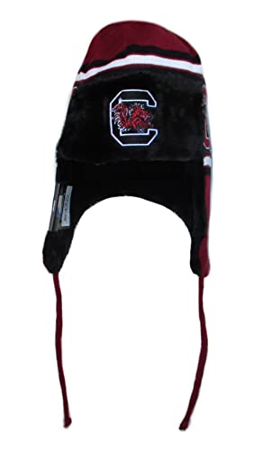 New Era South Carolina Fighting Gamecocks Trapper Knit Beanie Hat Cap - Team Colors (South Carolina Fighting Gamecocks, One Size Fits Most)
