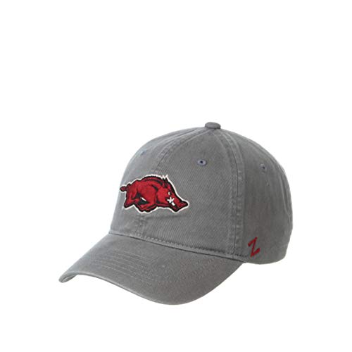 NCAA Arkansas Razorbacks Mens Adjustable Scholarship Hat Charcoal, Arkansas Razorbacks Charcoal, Adjustable