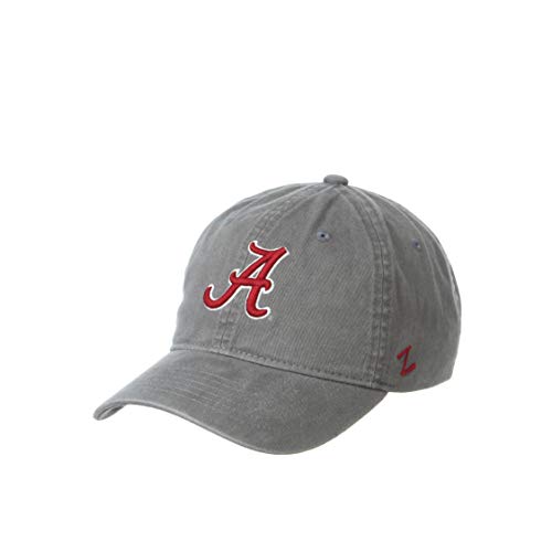 NCAA Alabama Crimson Tide Mens Adjustable Scholarship Hat Charcoal, Alabama Crimson Tide Charcoal, Adjustable