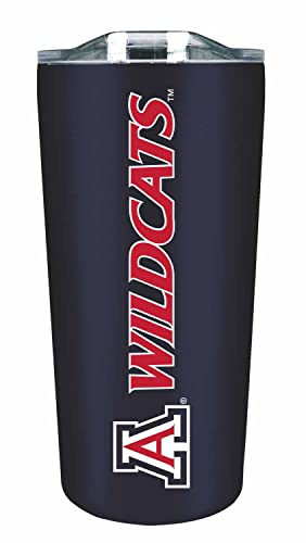 Campus Colors NCAA Stainless Steel Tumbler Perfect for Gameday - 18 oz - Double Walled - Keeps Drinks Perfectly Insulated (Arizona Wildcats - Blue)