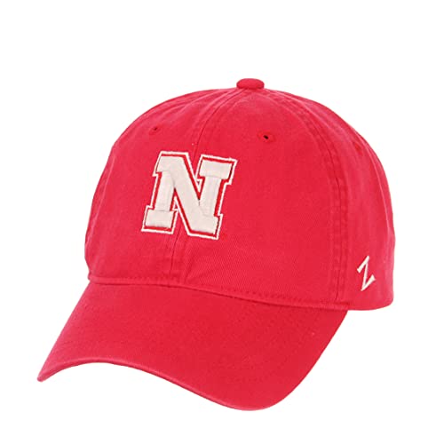 NCAA Zephyr Nebraska Cornhuskers Mens Scholarship Relaxed Hat, Adjustable, Team Color