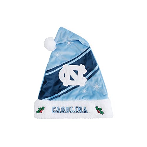 FOCO North Carolina Tar Heels NCAA High End Santa Hat