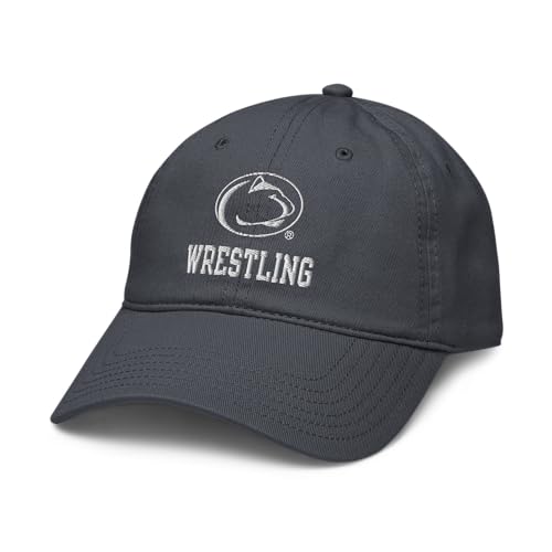 Elite Authentics Penn State Nittany Lions Wrestling Officially Licensed Adjustable Baseball Hat, Navy Blue, One Size