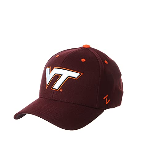 NCAA Zephyr Virginia Tech Hokies Mens ZH Stretch Fit Hat, Medium/Large, Maroon