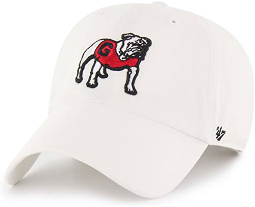 '47 Georgia Bulldogs Clean Up Adjustable Strapback White Hat