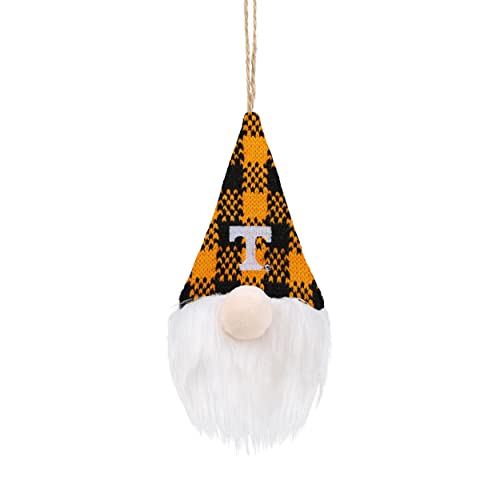FOCO Tennessee Volunteers NCAA Plaid Hat Plush Gnome Ornament