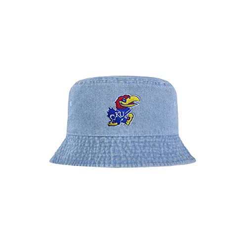 FOCO Kansas Jayhawks NCAA Denim Bucket Hat