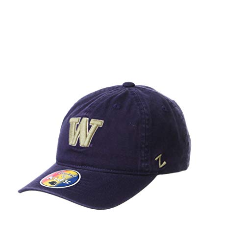Zephyr NCAA Washington Huskies Adjustable Scholarship Hat Kids Team Color, Washington Huskies Purple, Adjustable