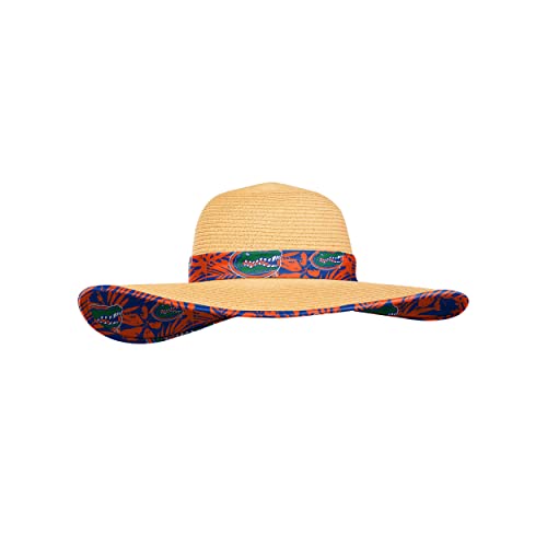 Florida Gators NCAA Womens Floral Straw Hat