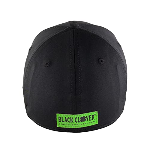 Black Clover Premium Clover 51 Flex Cap, Black/Lime, S/M