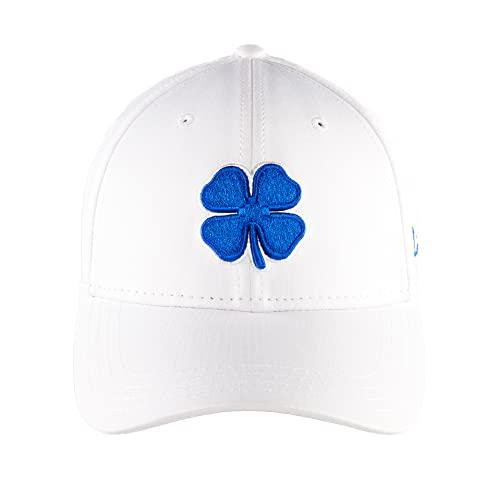 Black Clover Premium Clover 9 Flex Cap, White/Royal, L/XL - Campus Hats