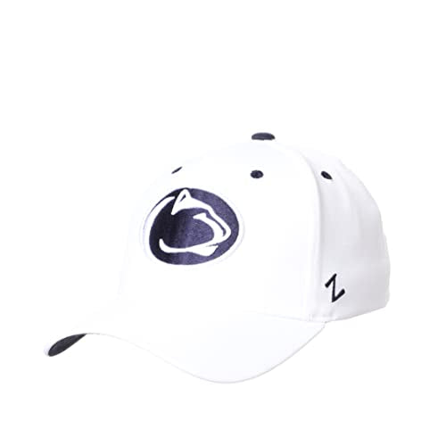Zephyr Men's Standard NCAA Officially Licensed Stretch Fit Hat ZH White