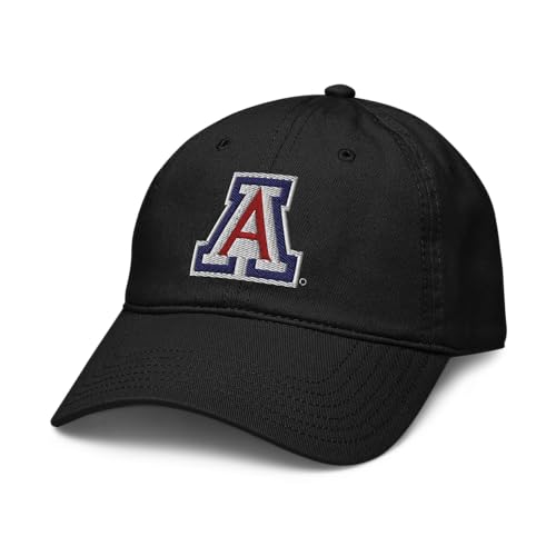 Elite Authentics Arizona Wildcats Icon Officially Licensed Adjustable Baseball Hat, Black, One Size